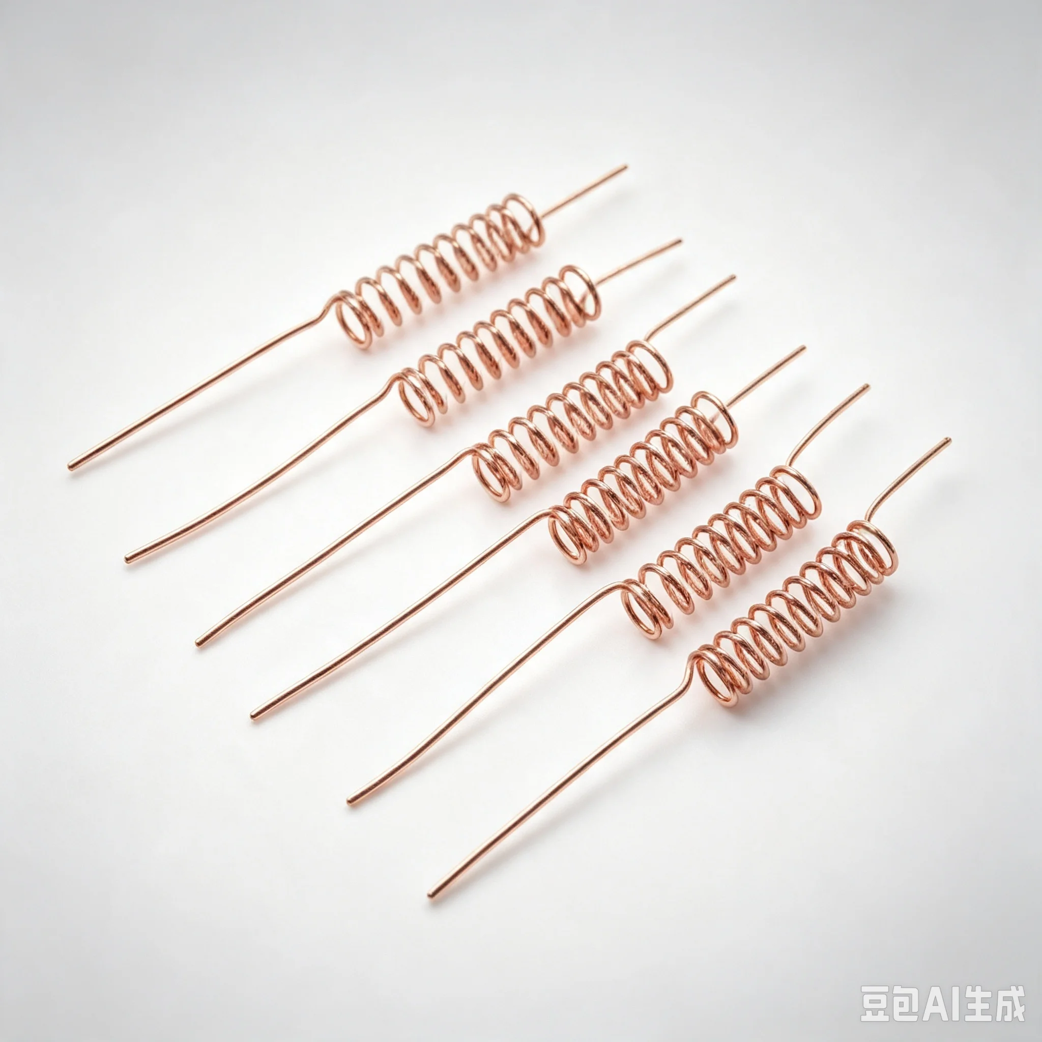 6PCS Electroculture Plant Stakes Pure Long Copper Garden Stakes Electro Culture Coil-Antenna Flower-Root Growth Booster Support
