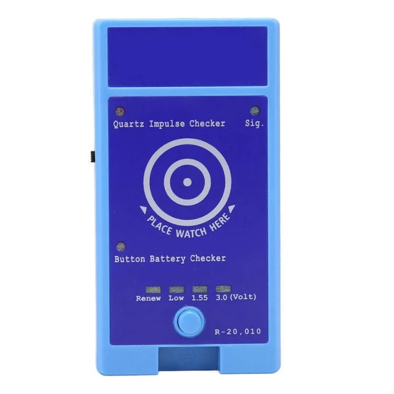 Watch repair tools: quartz movement button battery tester, R-20010 quartz movement, IC coil tester