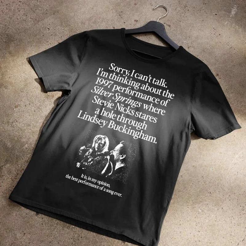 2025 yiyi2025yiyiI تفكر في أداء 1997 من تي شيرت سبرينغز الفضي قمصان جمالية ريترو 90s تي شيرت للجنسين شور