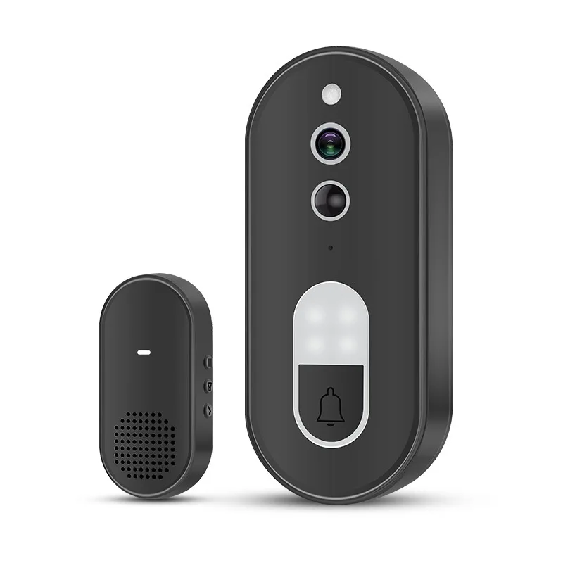 For Tuya for Smart WiFi Video Doorbell 720P Image for capture 160 Degree Viewing Angle Two Way Audio Intercom for IP54 Rated ABS