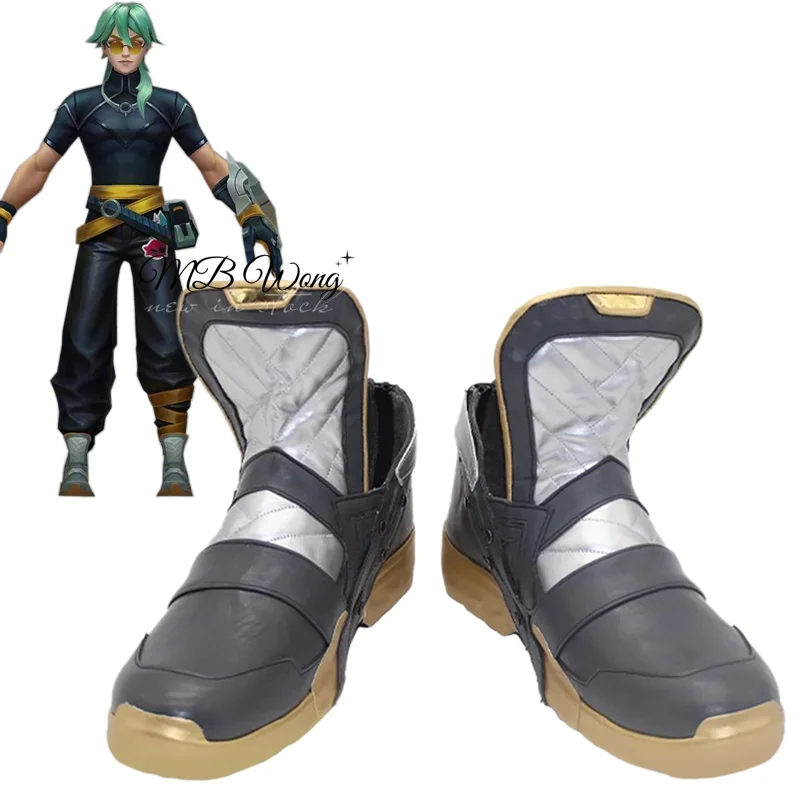 LOL HEARTSTEEL Ezreal Cosplay Shoes Boots Game Role Play Halloween Carnival Party Outfit Christmas Prop Women Men Custom Made