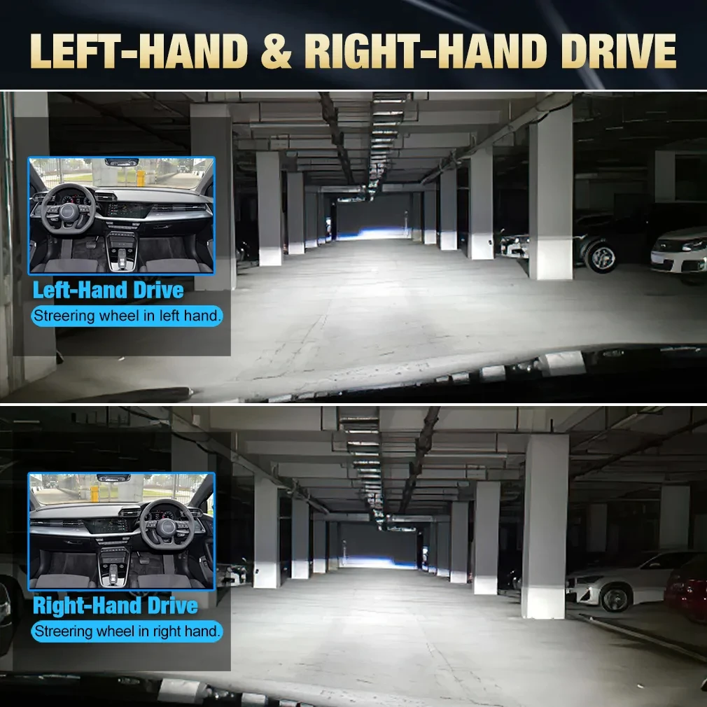 2026 New H4 Bi LED Projector Lens CANBUS 1200000LM Super Bright Led Light Plug And Play Auto Lamp Dual High Low Beam 6000k 12v