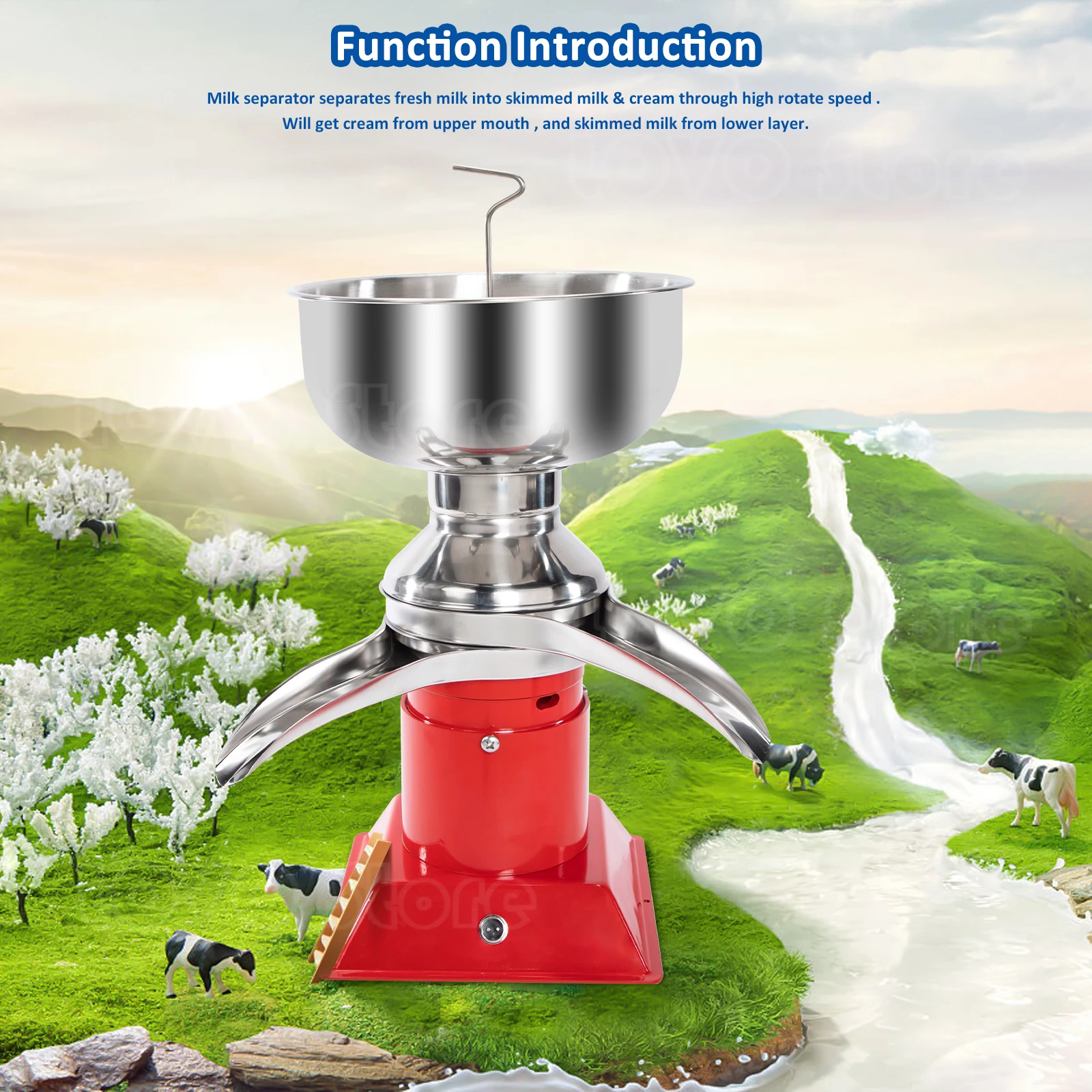 5 liters milk oil separator Electric milk separator Degreasing machine