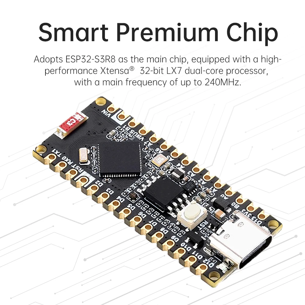 ESP32-S3 Nano WiFi Bluetooth Development Board Based on ESP32-S3R8 Electronic ESP Module Compatible with Ard IoT Cloud