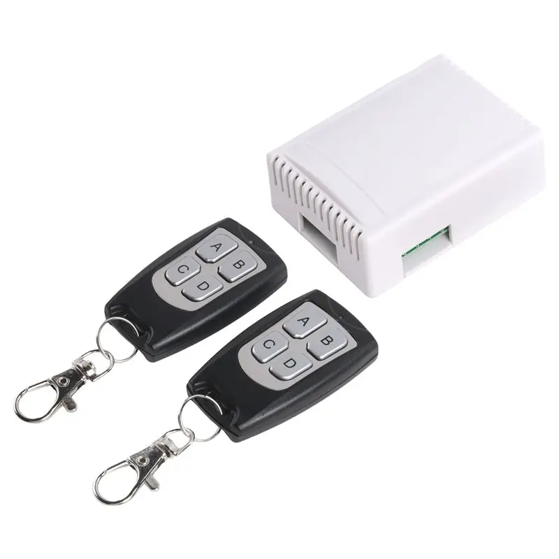 AC23-Universal Wireless Remote Control Switch DC 12V 4CH Relay Receiver Module With 4 Channel RF Remote 433 Mhz Transmitter