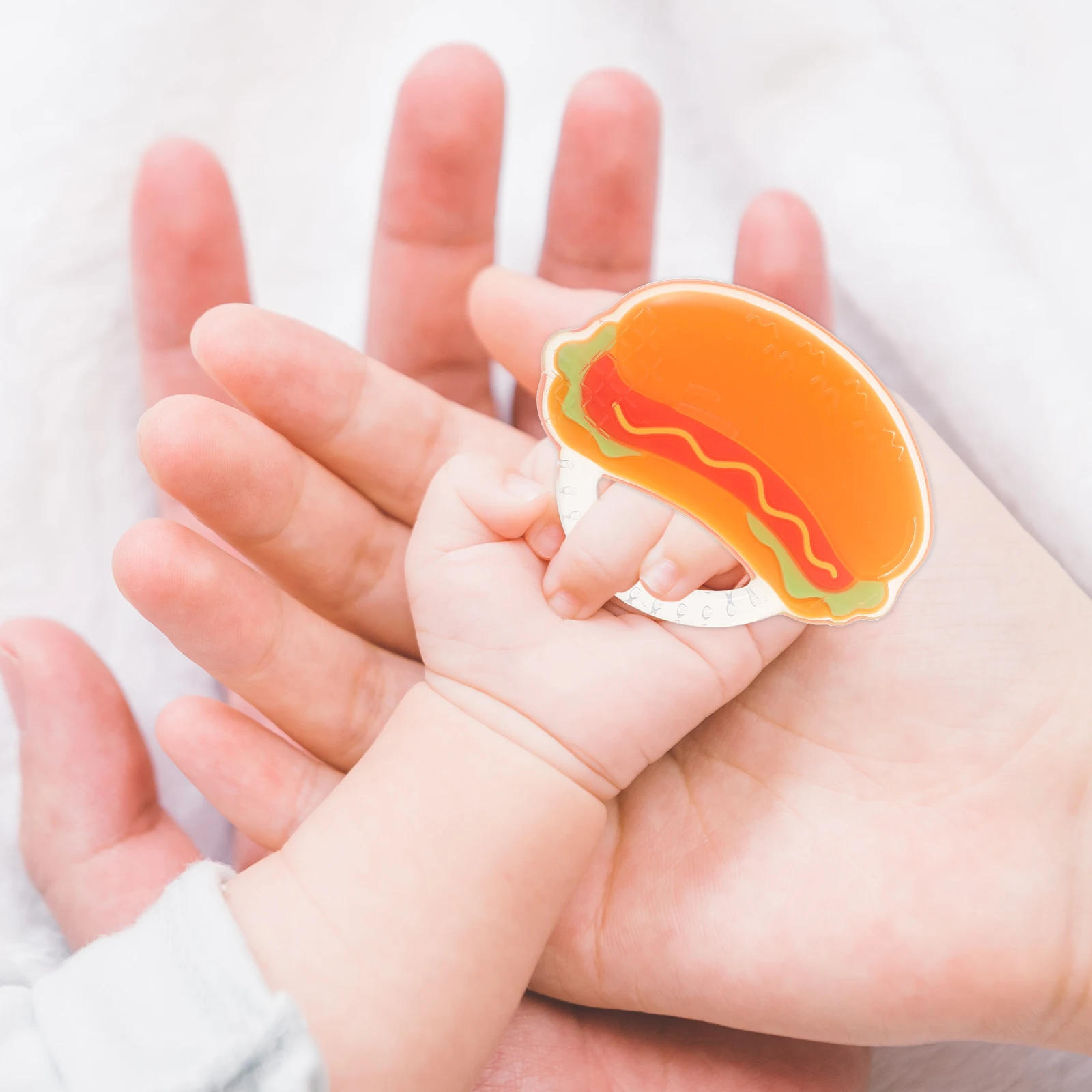 

Silicone Baby Teether 2Pcs Infant Molar Training Teethers Chew Toys for Toddlers Autism Kids Lightweight Teething Relief