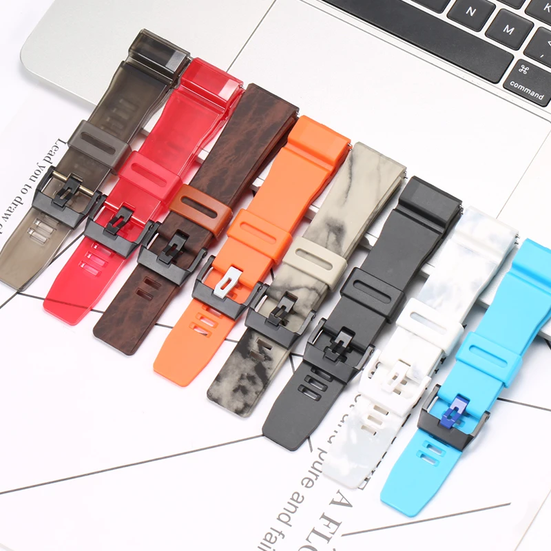 24mm Rubber Resin Strap Suitable for Casio GA2000 GA2200 GA-2200M PRG600 PRW6600 Men\'s Series Watch Band Accessories