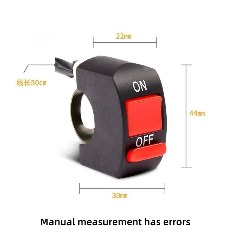 For Moto Bike Headlight Signal Lamp Universal Control Buttton 12V Motorcycle Handlebar Flameout Switch Motorbike ON OFF Button