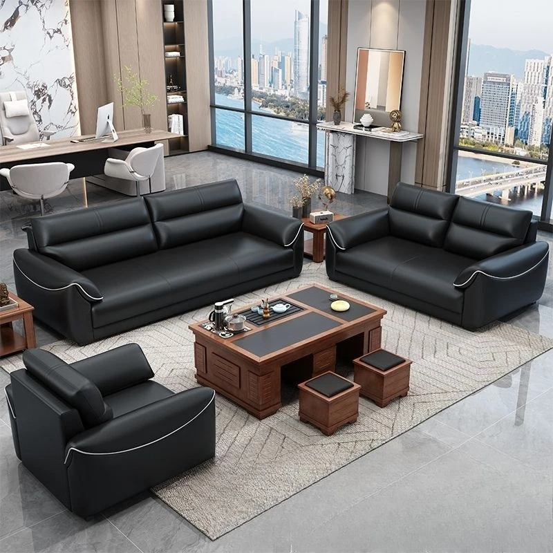 Office, business reception area, boss, office for three people and multiple seats