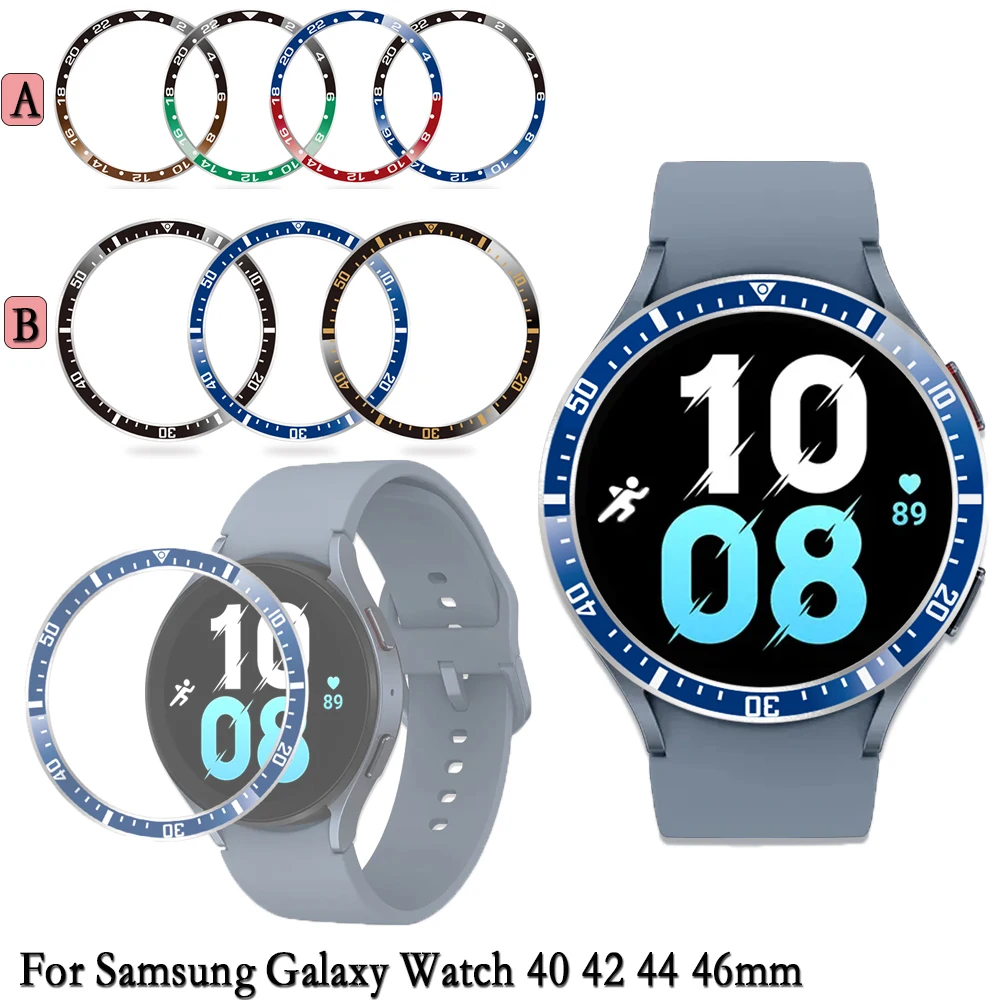 New Bezel Ring Cover For Samsung Galaxy Watch 5 / 4 40 42 44 46mm Anti Scratch Metal Ring Smart Watch Accessory