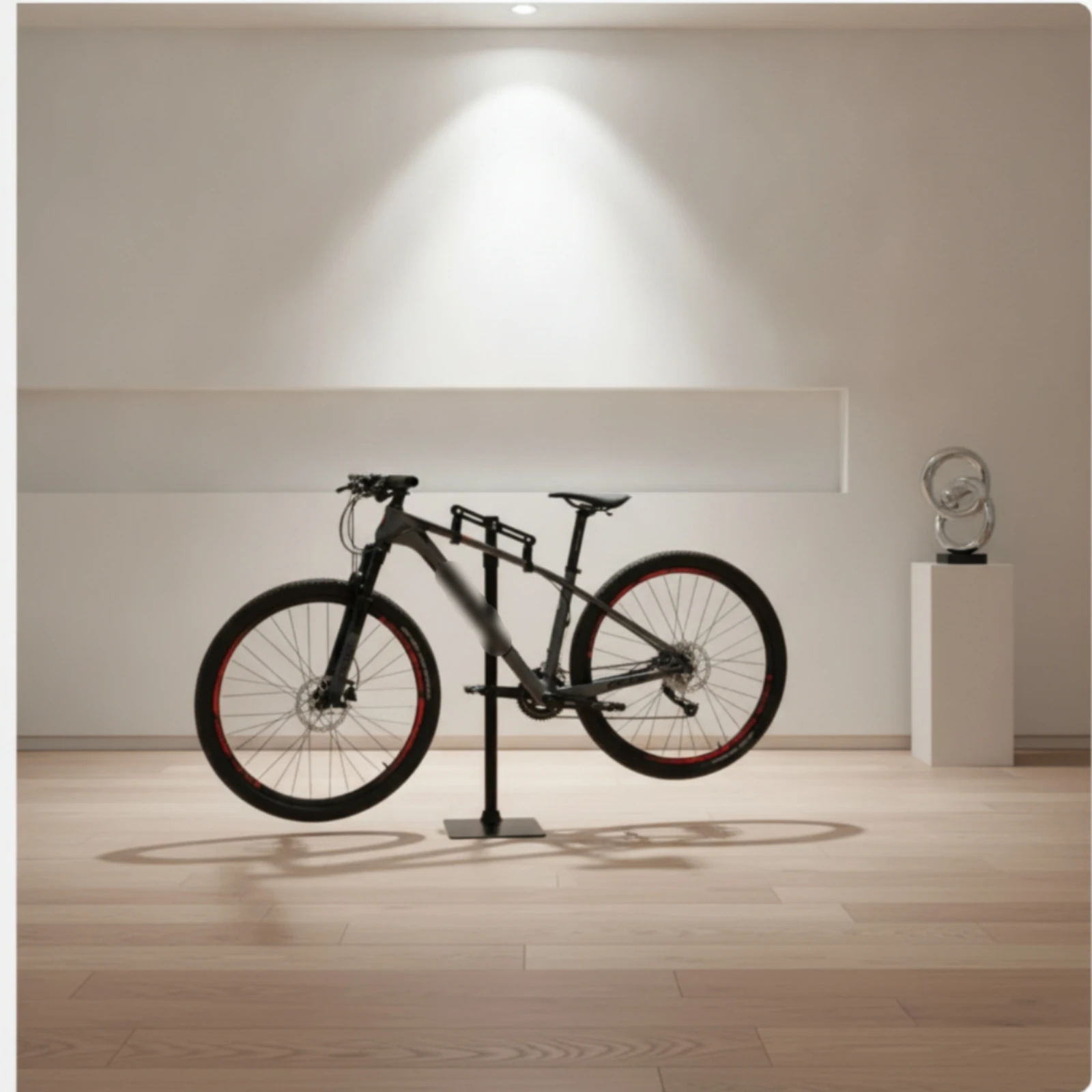 

Vertical Bike Storage Stand Adjustable Bike Stand with Hooks Cycle Holder Detachable Upright for Cyclists, Garage, Indoor
