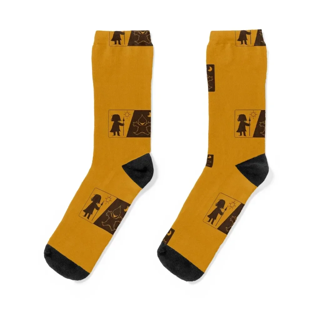 Deltarune logo Socks hiking floral Socks Male Women's