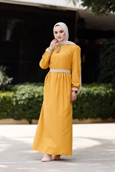 Jurk Vrouwen Jurken 2021 Kaftan Abaya Lange Moslim Avondjurken Hijab Abaya Turkse Hijab Party Casual Vrouwen Kleding