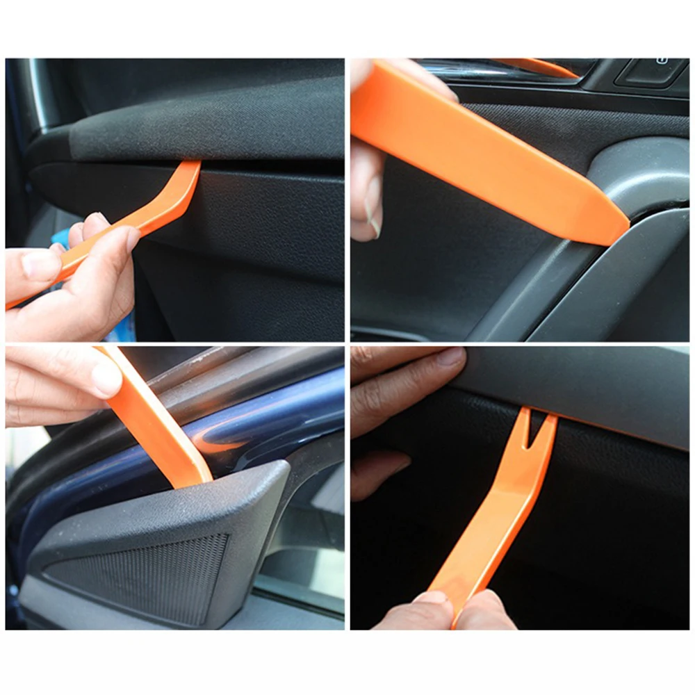 4pcs Car Door Clip Car Disassembly Tools Set Interior Plastic Trim Panel Dashboard Removal Tool DVD Stereo Refit Kits