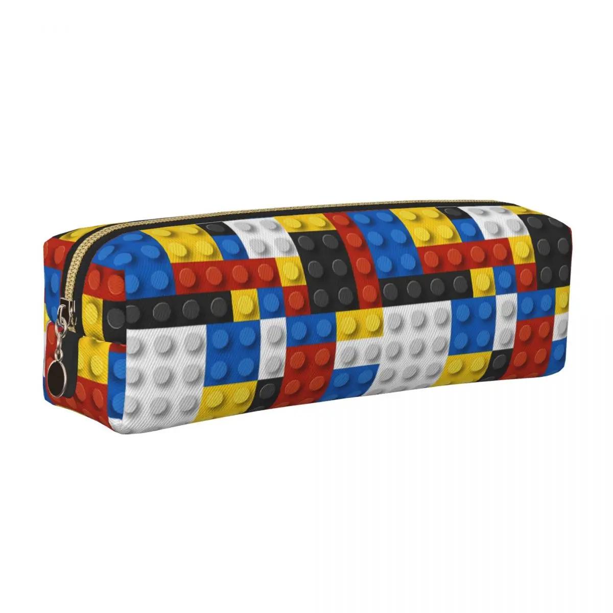 

Модные строительные блоки Mondrian, пенал, держатель для ручек для девочек и мальчиков, большие сумки для хранения, студенческие канцелярские принадлежности на молнии