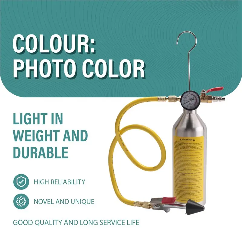 AB96-Air Conditioning Flushing Kit, Car Air Conditioning Pipe Cleaning Tool Set, R134A Air Conditioning System Flushing Kit