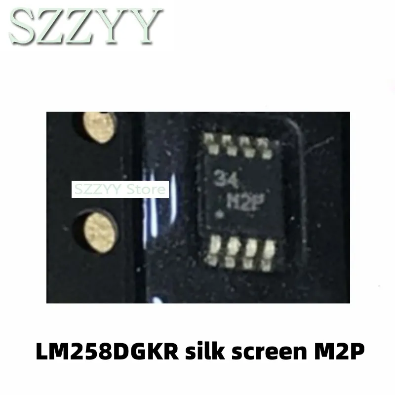 5PCS LM258 LM258DGKR screen printed M2P MSOP8 packaged operational amplifier
