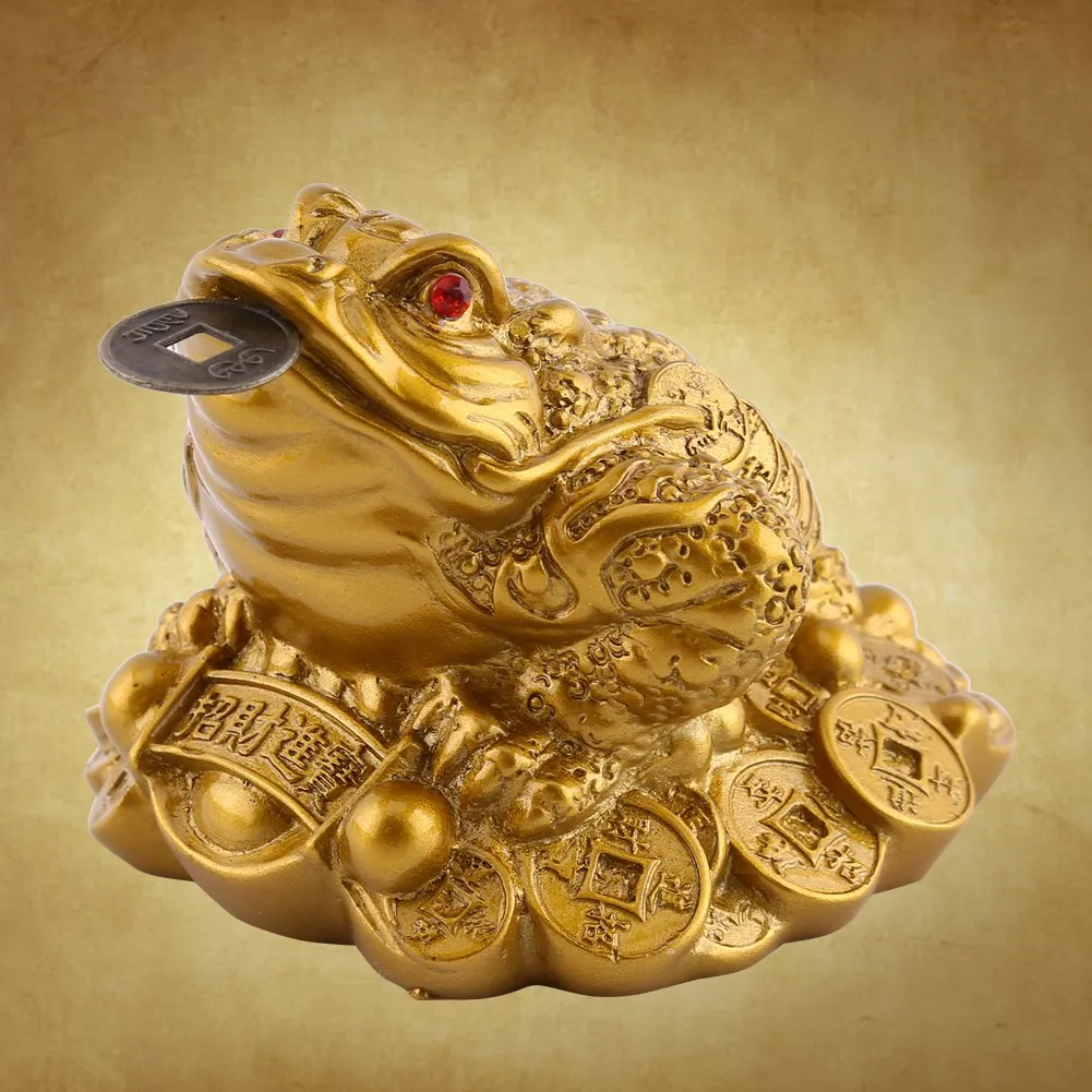 Chinese Feng Shui Wealth Lucky Money Frog  Toad Home Office Decoration Good Lucky Gift Feng Shui Frog Lucky Frog Lucky Toad