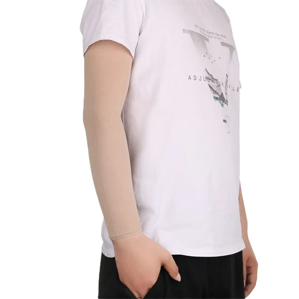 1/2 Stuks Huidskleur Arm Warmer Fietsen Sport Compressie Mouwen Onderarm Concealer Lange Mouwen Tattoo Cover Up