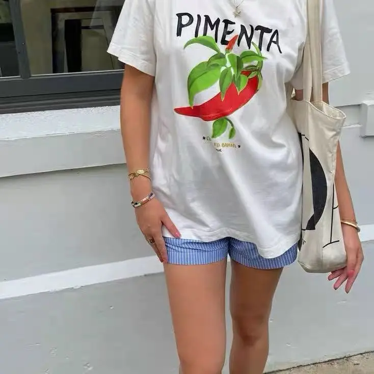 

Футболка American Fun Campus Polyvalent À Manches Courtes Pour Hommes Et Femmes En Pur Coton Imprimant La Créativité Litt Türire