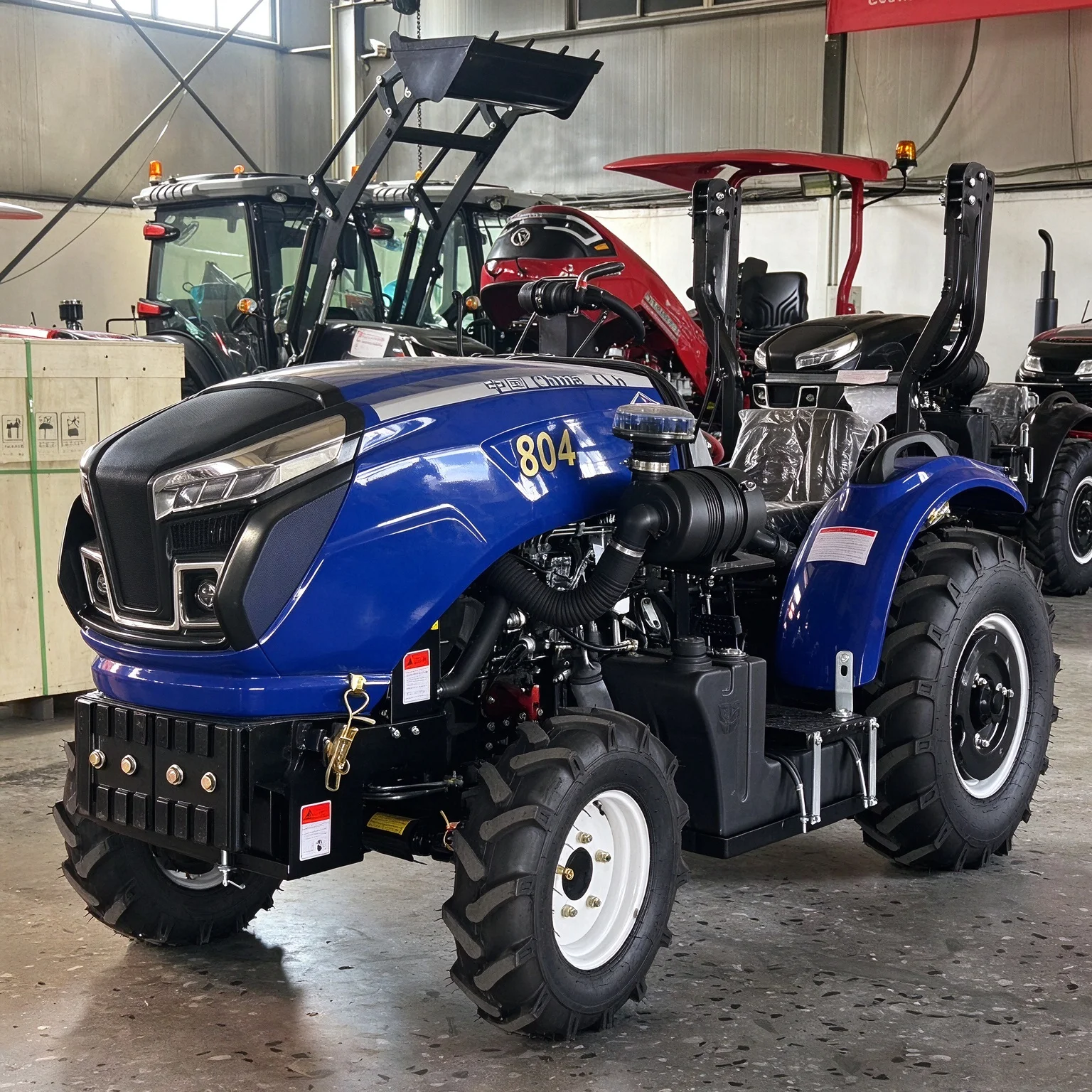 80PS Landwirtschaftstraktor 4WD 4x4 Diesel CE Euro5 Maßgefertigte Schwerlast-Kompakt-Landmaschine für Obstgärten und Bauernhöfe – Detail 2