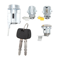 Auto Ignition Door Lock Cylinder Set D2191608 Ignition Barrel Lock Kit with 2 Keys for Toyota Hilux LN80 LN85 LN90 LN105 LN108