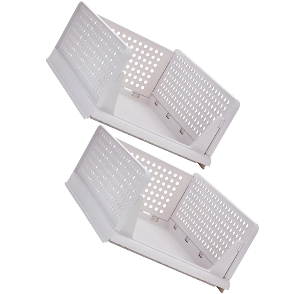 

Stackable Clothes Drawer Organizer Wardrobe Closet Storage Box Plastic Shoe Panty Women Ventilated Holes T Shirts Pants Long
