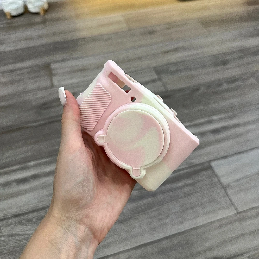 

For Canon PowerShot SX740 HS SX730HS Rubber Bag Cover With Lens Protector Cap For SX740HS SX730 Soft Camera Silicone Case
