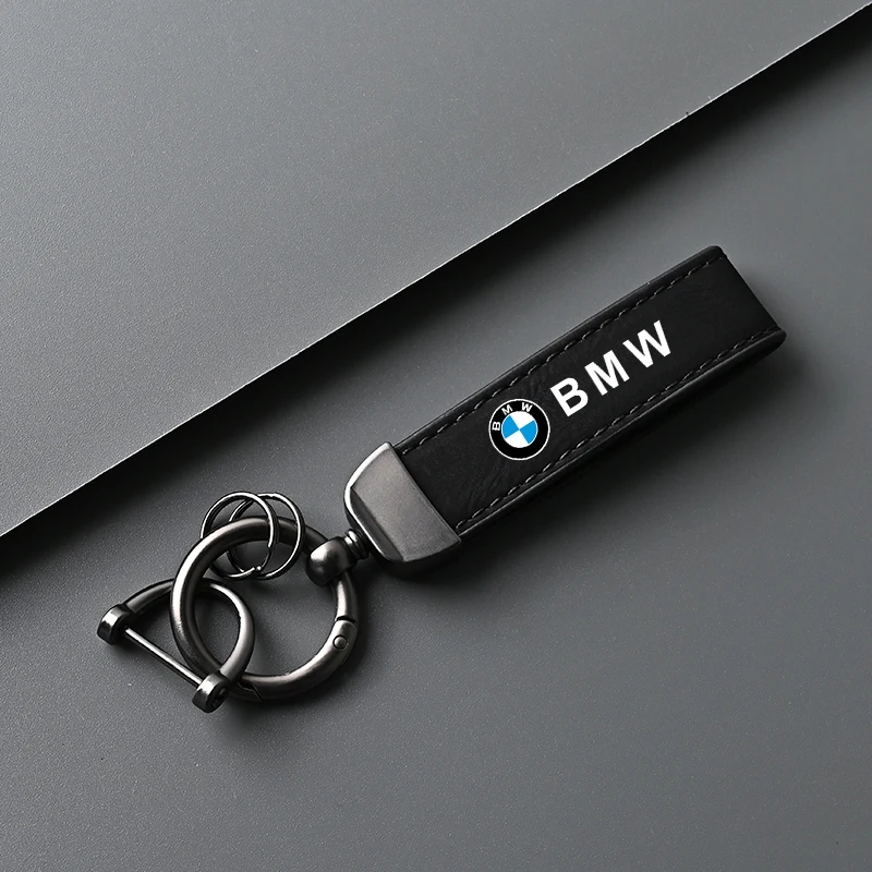 

Suede Car Logo Keychain Leather Zinc Alloy Car Key Ring For BMW Performance F30 F10 E90 F20 E46 E60 E70 E39 E36 E87 X7 E92 E91