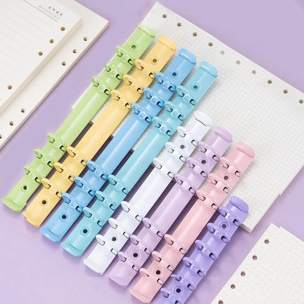 Colorful Detachable Metal Spiral Rings Binder Clip High Quality DIY A8 Paper Binder Clips Diary Album Loose Leaf Ring Office