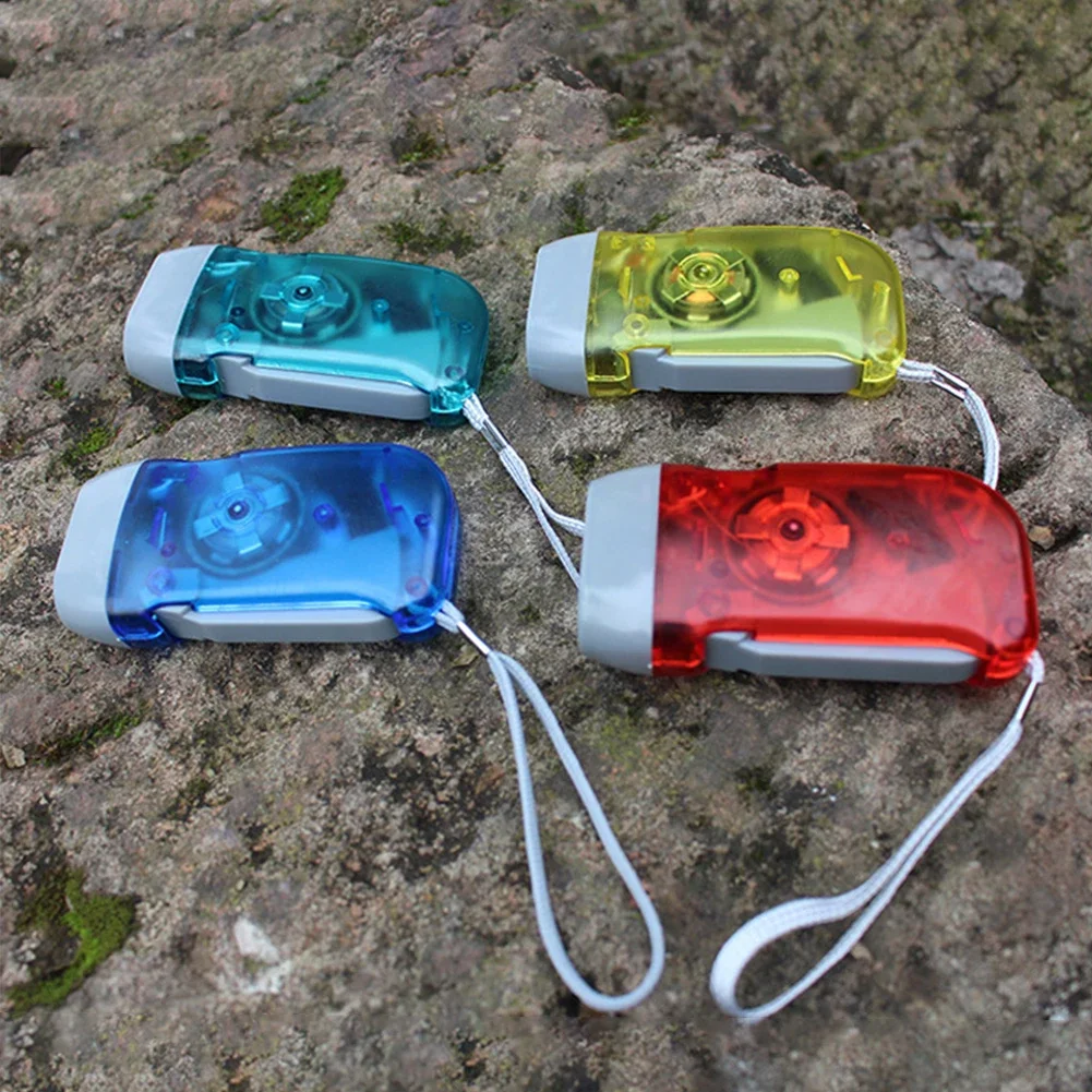 

Mini Flash Light LED Long Range Hand Cranked Flashlight Electric Torch For Camping Night Riding Outdoor Fishing Torch
