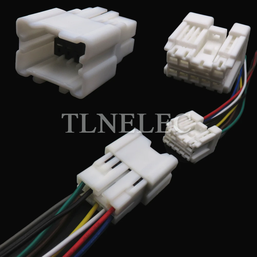 8 Pin Way Car Wire Cable Connector with Wires Auto Lift Window Switch Unsealed Sockets For Nissan 6098-6949 6098-6974 1674110-1