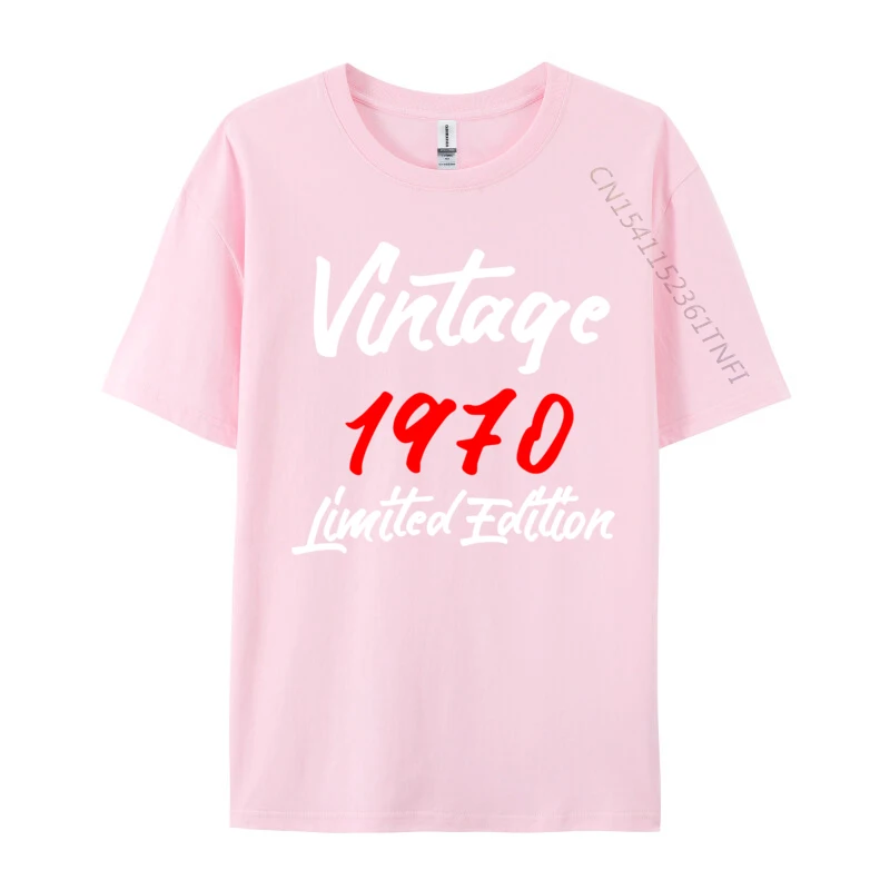 50th Birthday 50 Year Old Vintage 1970 Limited Edition Casual T Shirt Custom 2024 Discount Men Tops T Shirt Custom Tops & Tees