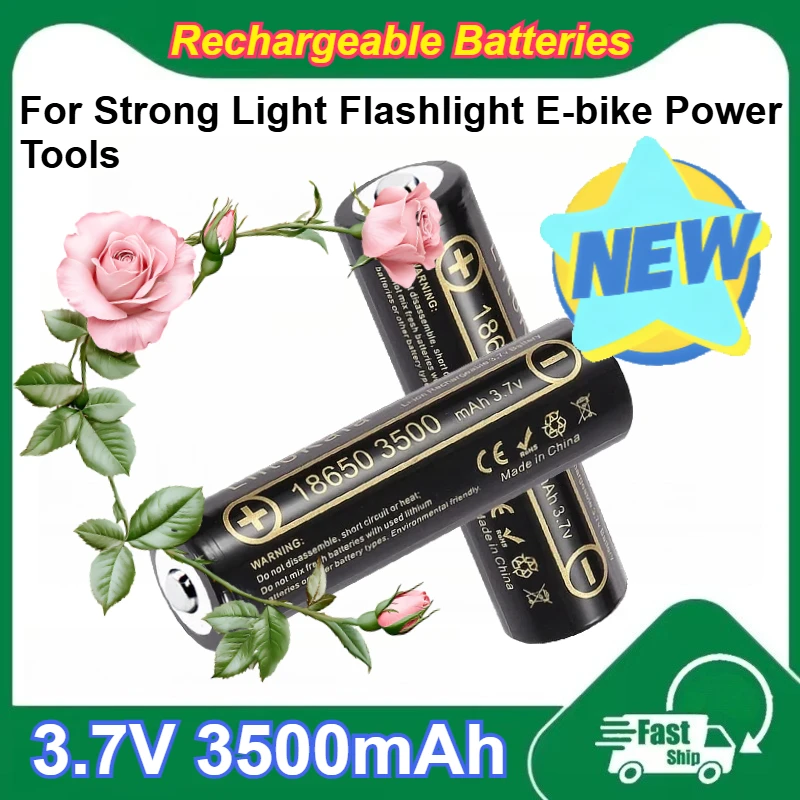 

18650 Lii-35A 3.7V 3500mAh Rechargeable Lithium Battery for Strong Light Flashlight E-bike Power Tools Batteries