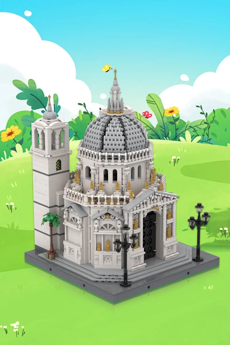 Gobricks MOC Basilica di Santa Maria Della blocs de construction modèle allemand Architecture médiévale briques assemblage jouets enfants cadeau