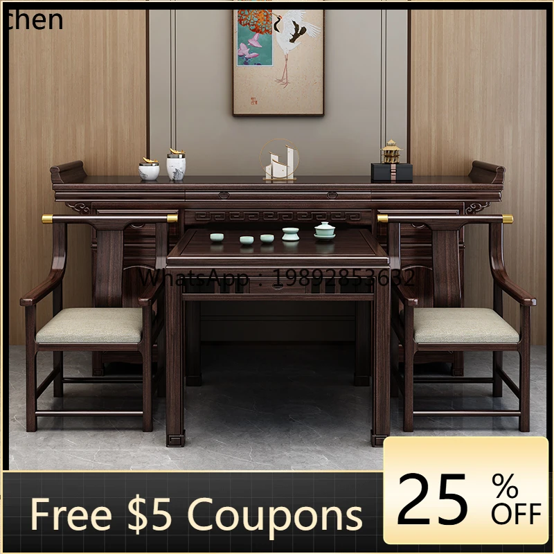 W1  purple gold sandalwood solid wood middle hall eight immortals table table table