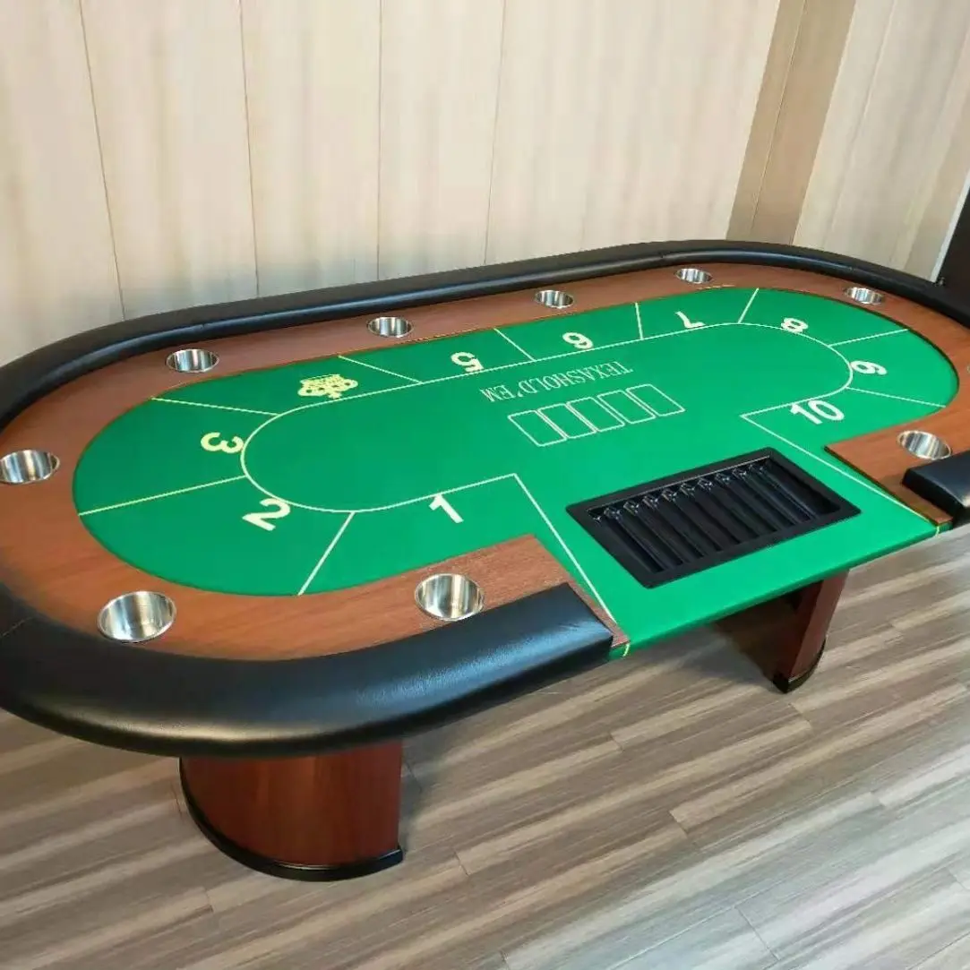 Texas Hold'em Table Baccarat Size Point Chip Table Chess and Card Room Customizable Color Size Texas Table