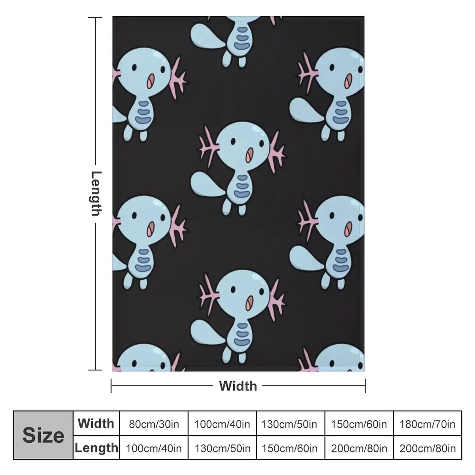 Wooper Cutie Throw Blanket Plaid on the sofa Soft Beds Personalized Gift Blankets