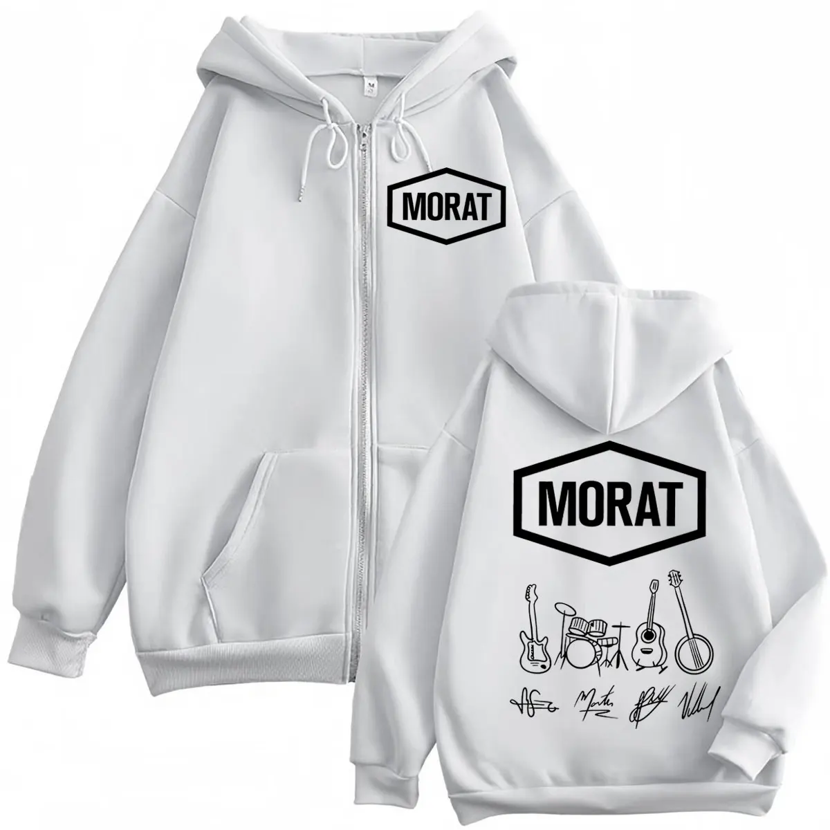 Morat Colombia Band Merch Zipper Hoodies Men Women Clothing Fashion Rock Zip Up Sweatshirts High Quality Fleecce Loose Pullovers