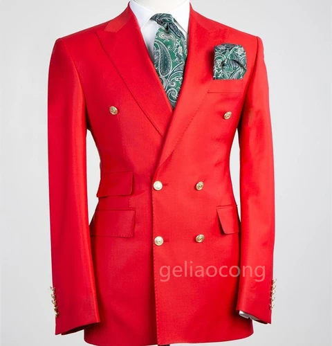 XS-6XL trajes de boda para hombre, Blazer para novio, ropa de novio de negocios, chaqueta de esmoquin, fiesta Formal, doble botonadura, solapa de pico, un abrigo