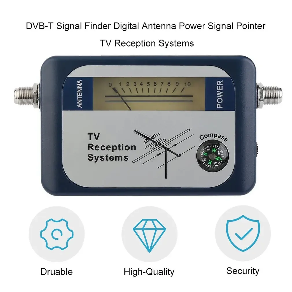 Dvb-t Finder cyfrowa antena naziemna antena telewizyjna sygnał miernik mocy wskaźnik odbiorczy TV z kompasem