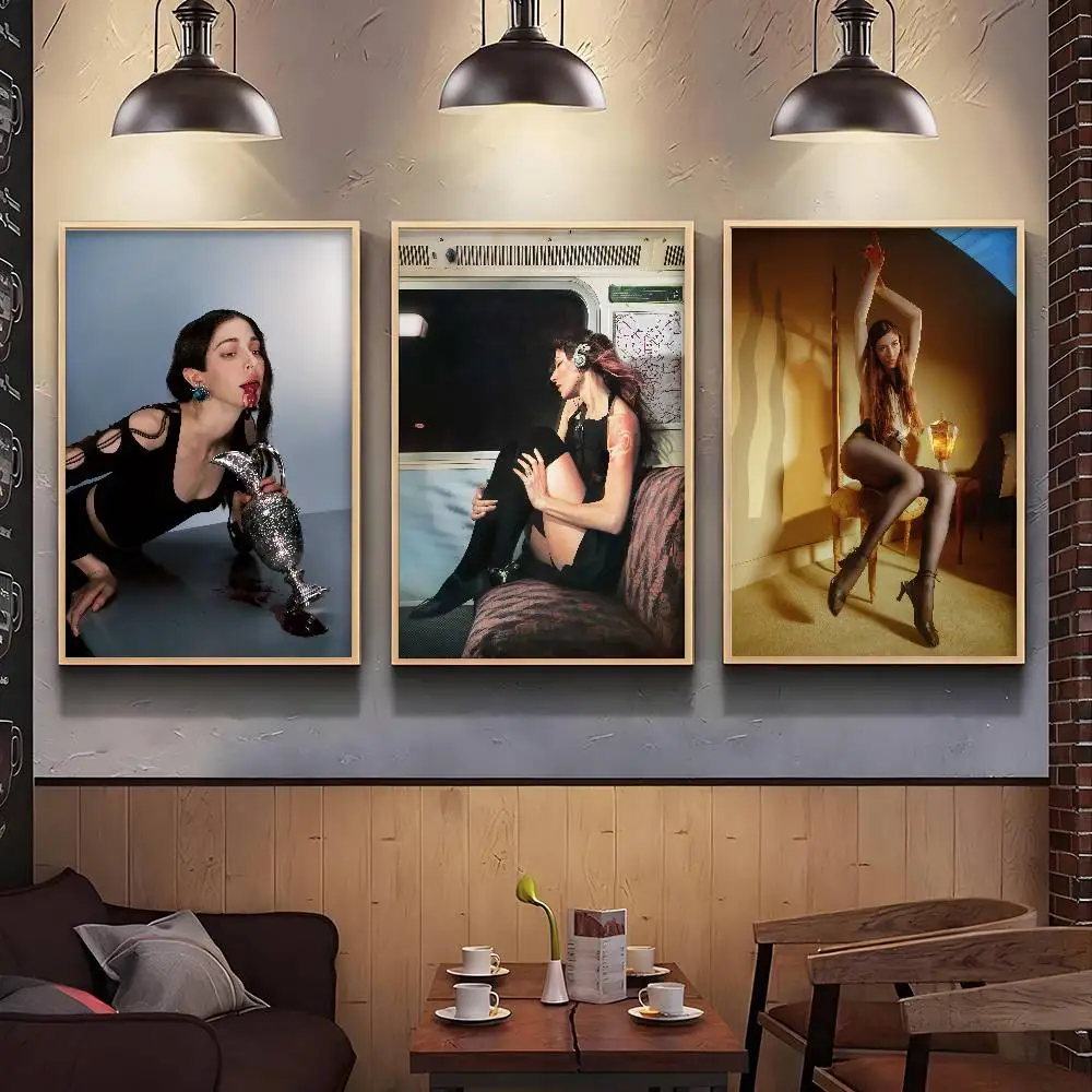 Singer Caroline Polachek Poster HD Sticky Wall Art Printing Waterproof Home Living Bed Room Bar Aesthetic Decor