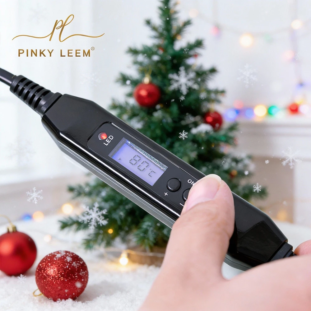 Pinky leem Customized Hair Extensions I Tip Iron Human Hair Extensions Tool fusion Heat Iron Sets Hair Extension Iron