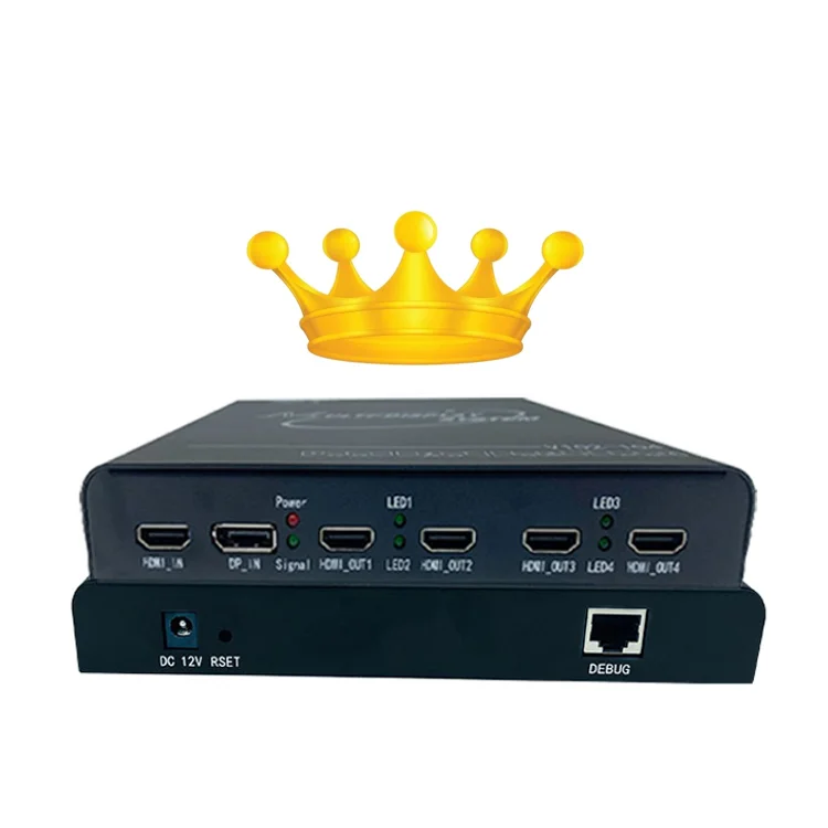 Ultra HD Multi-Screen Extender, 3840x2400 60Hz 2x2, USB EDID Mod, for Projection Fusion & VR