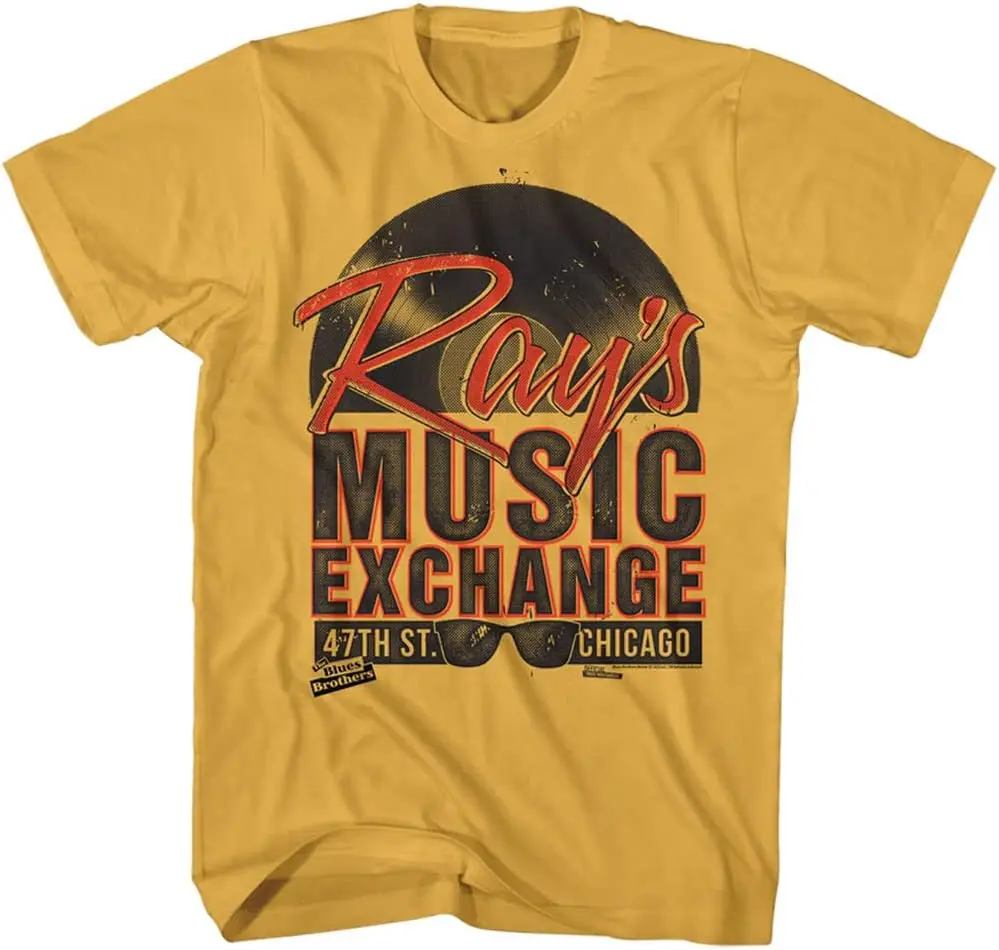 Blues Brothers Movie Ray's Music Exchange Adult Short Sleeve T-Shirts Graphic Tees