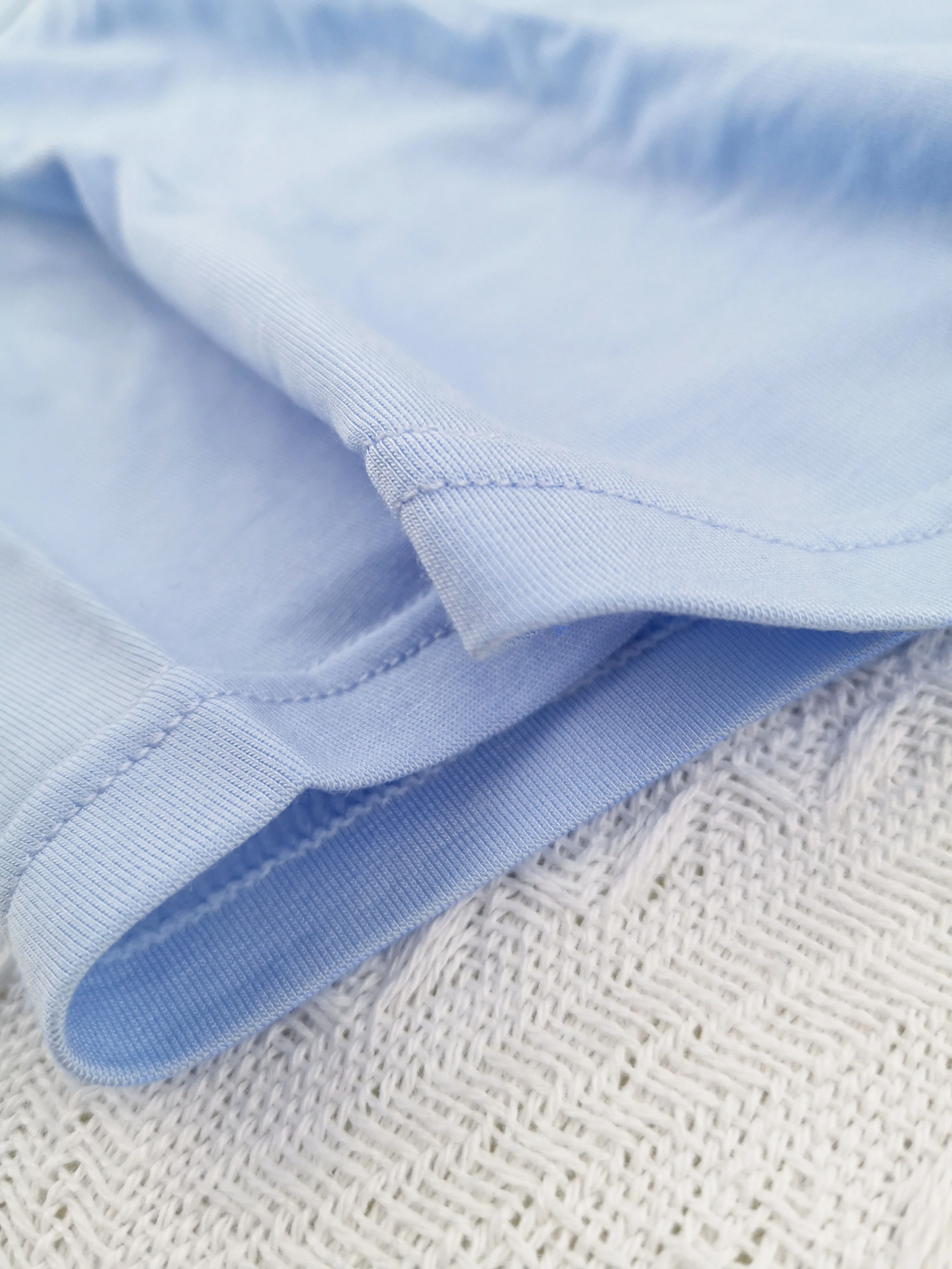 Conjunto de boxers masculinos de 8 peças |   Bloco de cores minimalista preto e azul claro, respirável e adequado para a pele como "segunda pele respirável"