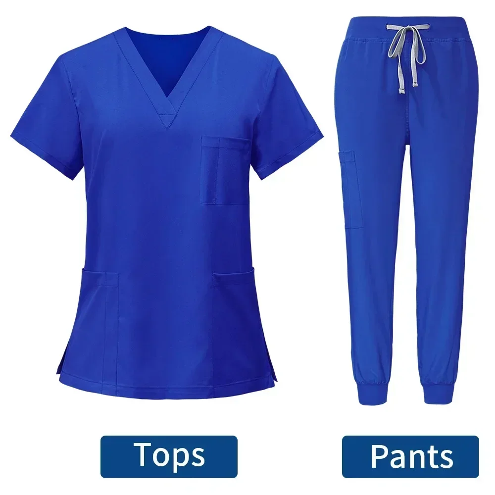 Uniforme médico antiarrugas para mujer, tela suave lavable, uniforme de Hospital, conjuntos de Jogger, par, gran oferta