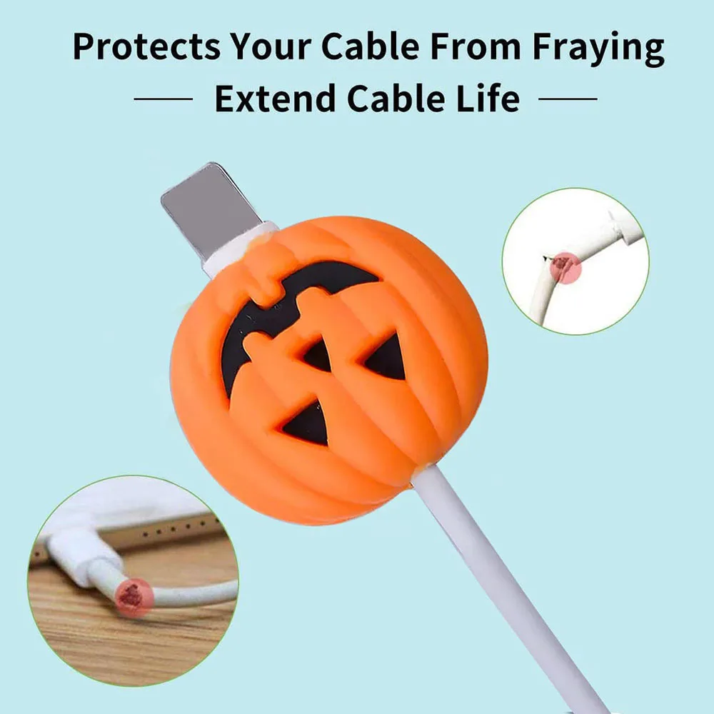 1pcs Fruit Shape Cable Protector Protective Sleeve Cute Anti-breakage Data Line Mobile Phone Charging Cable Protector For iphone