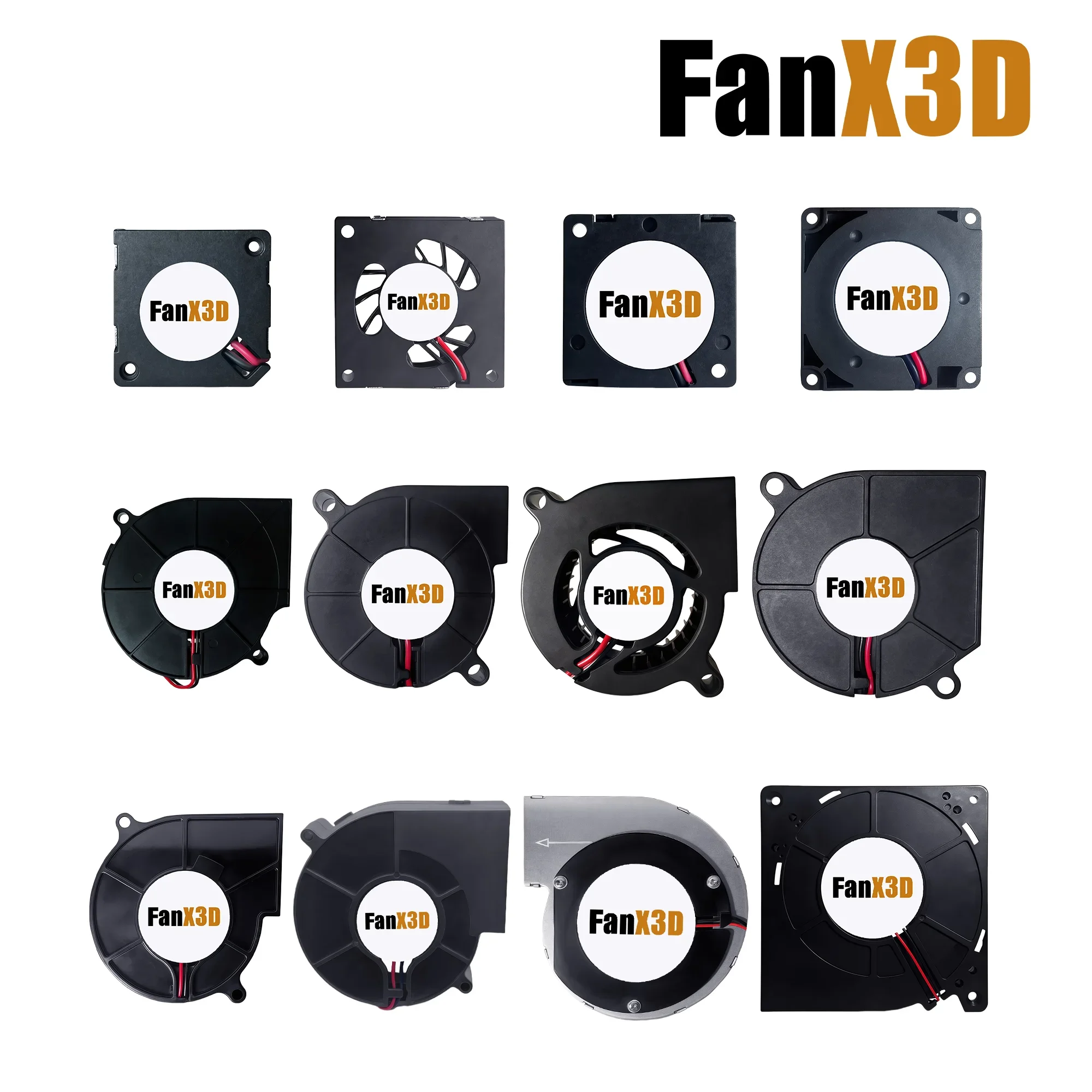 20MM 30MM 40MM 50MM 60MM 70MM 90MM 110MM 120MM DC 5V 12V 24V Brushless Cooling Fan For 3D Printer PC Laptop Server Motor Case