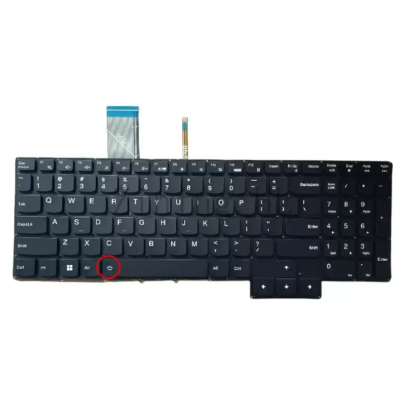 white character backlight For Lenovo Y7000 Y7000P R7000 R7000P Y9000K R9000P laptop keyboards